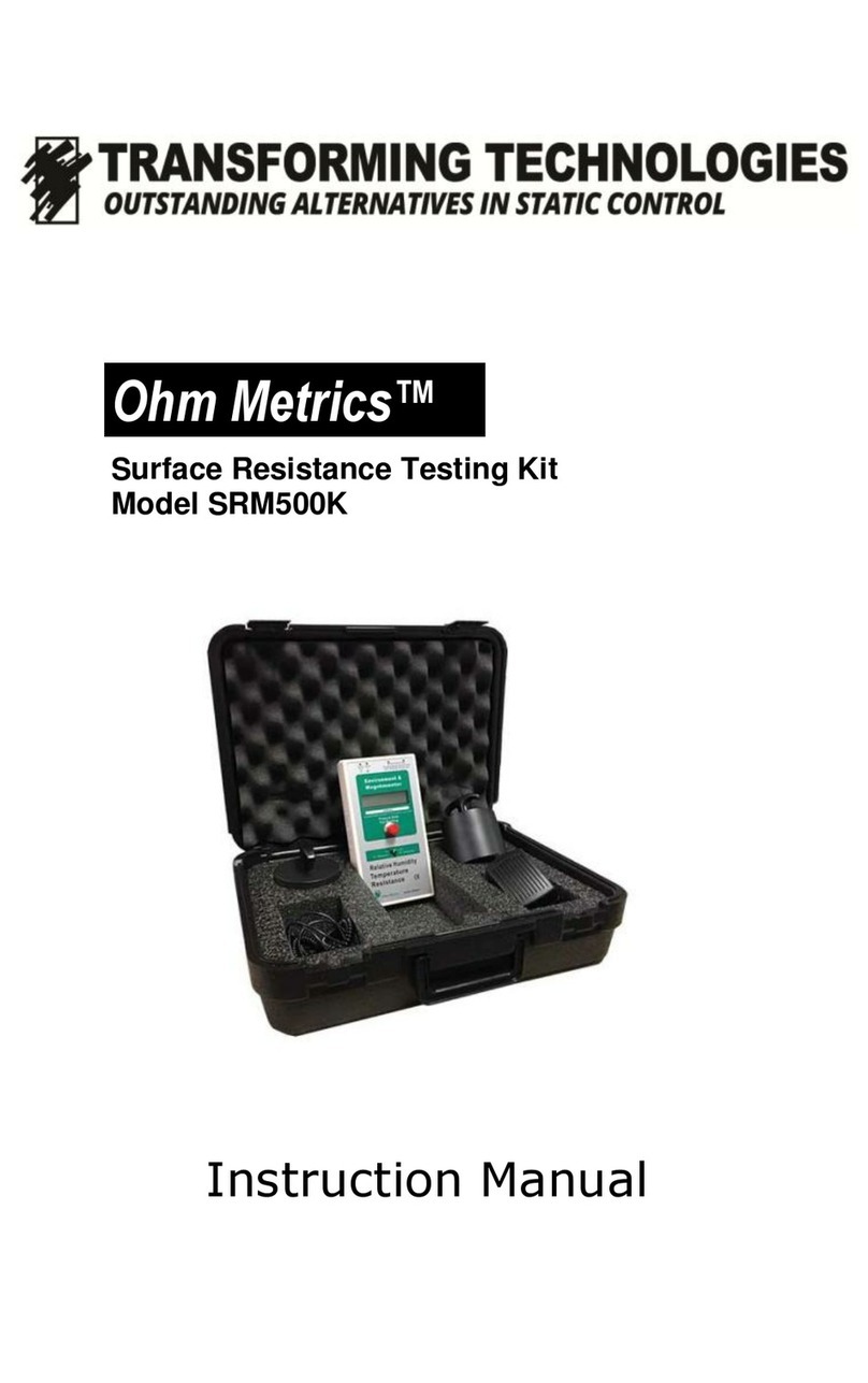 Transforming Technologies Ohm Metrics SRM500K instruction manual