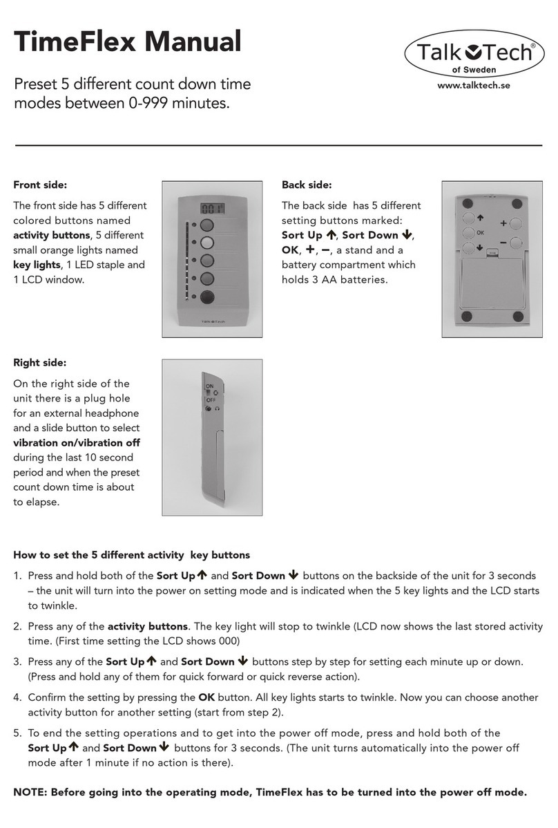 Vitech TalkTech TimeFlex manual