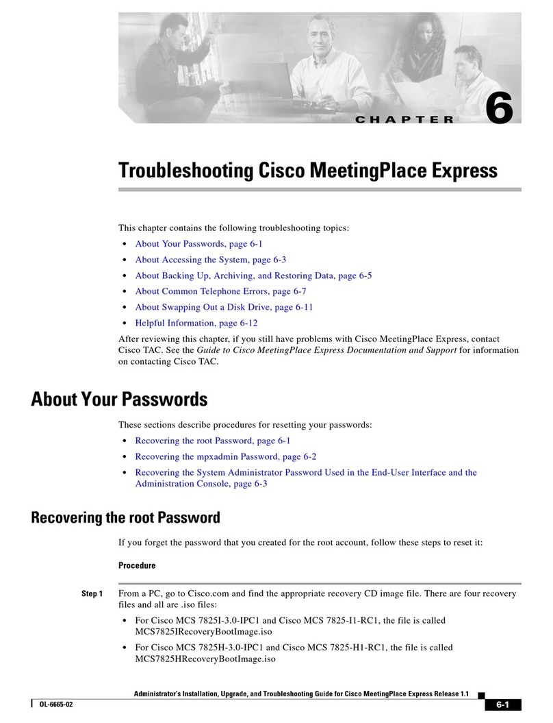 Cisco Cisco MeetingPlace Express Operating instructions