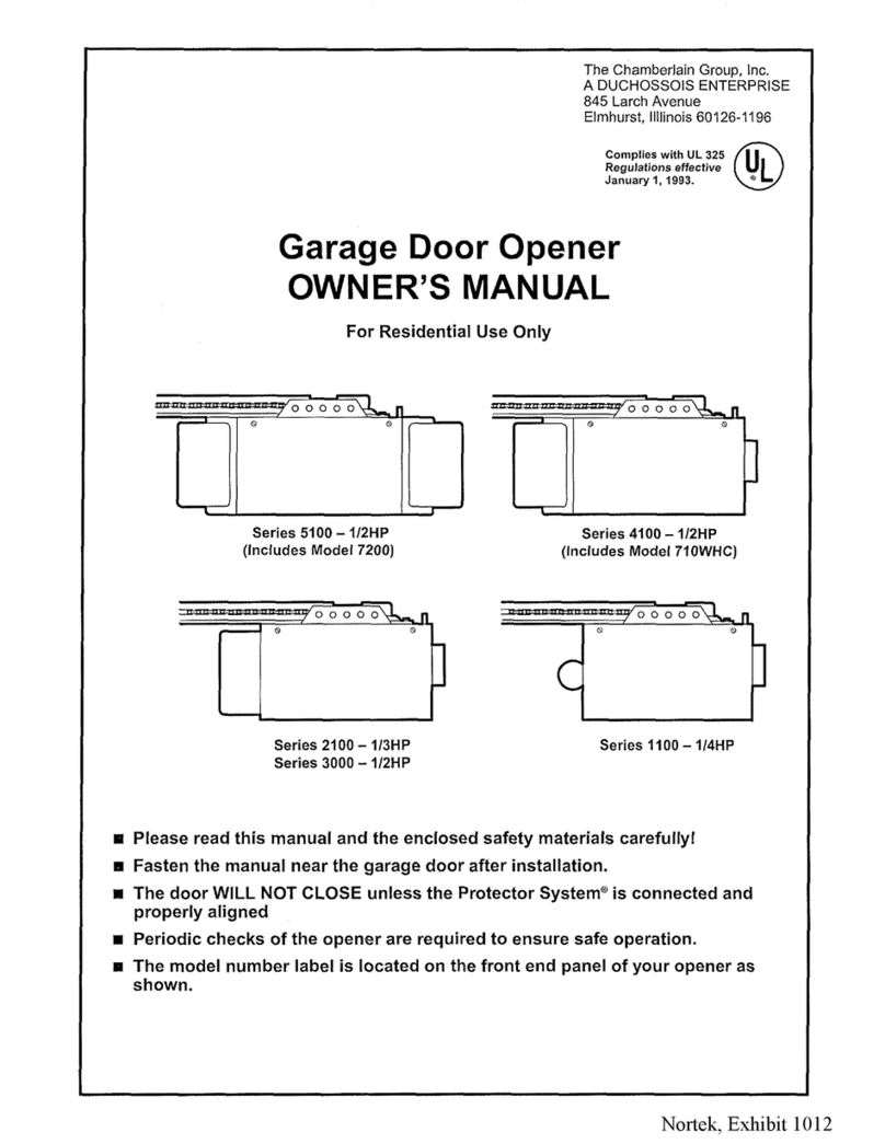 Chamberlain Series 5100 User manual
