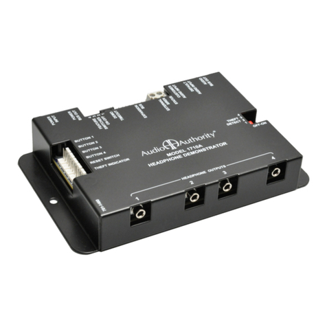 Audio Authority 1710A User manual