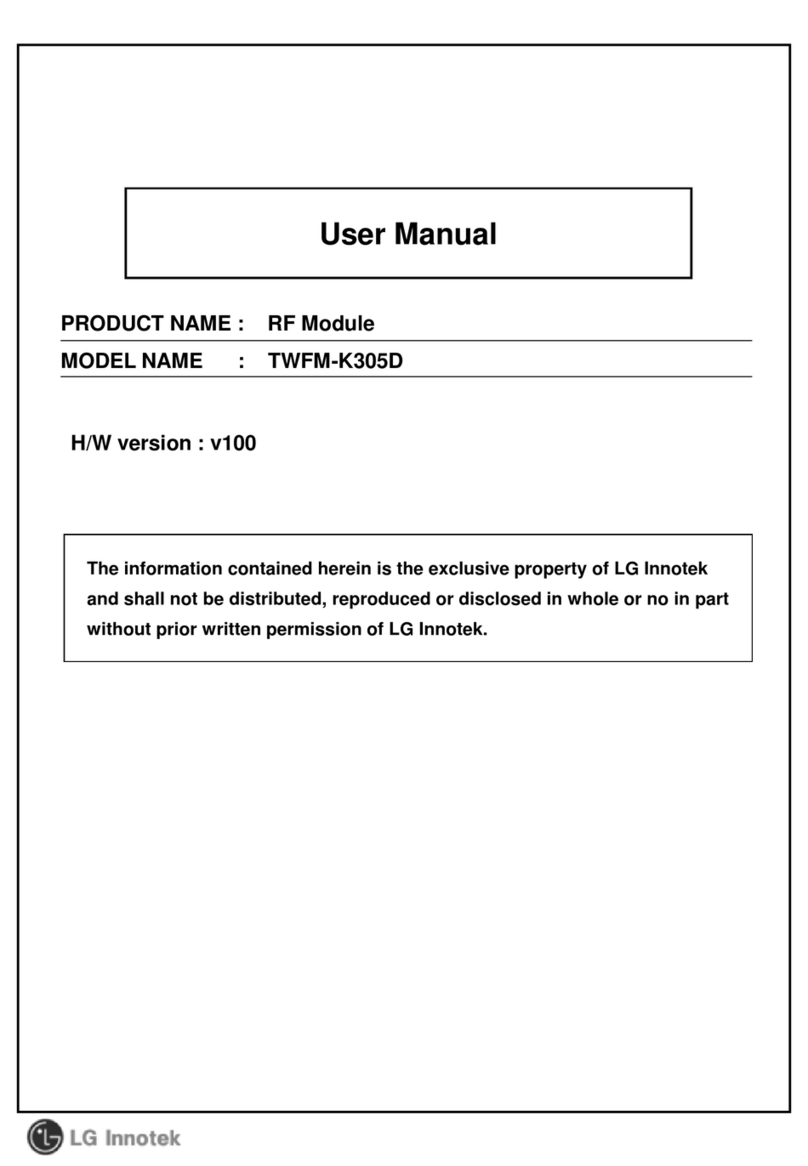 LG Innotek TWFM-K305D user manual