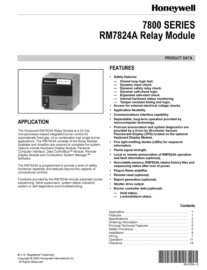 Honeywell RM7824A Operation manual