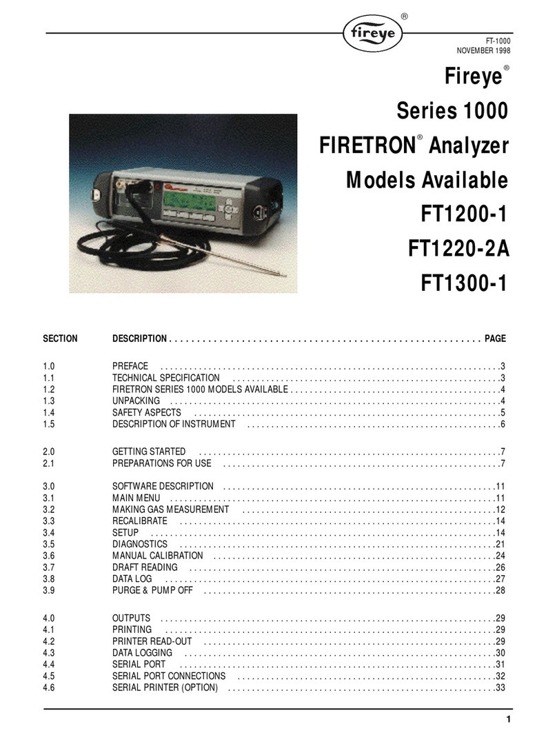 Fireye FIRETRON 1000 Series User manual