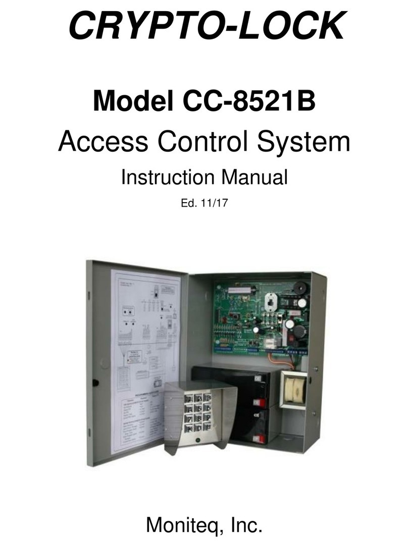 Moniteq Crypto-Lock CC-8521B User manual