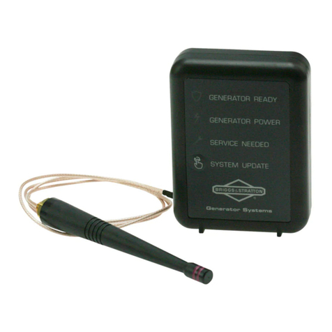 Briggs & Stratton Wireless Monitor Kit Installation and operation manual