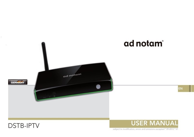 Ad Notam DSTB-IPTV user manual