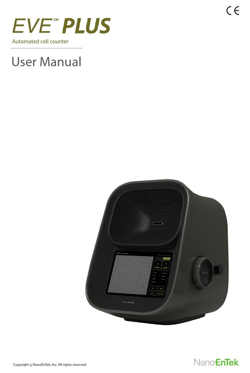 NanoEnTek EVE PLUS User manual NanoEnTek EVE PLUS User manual