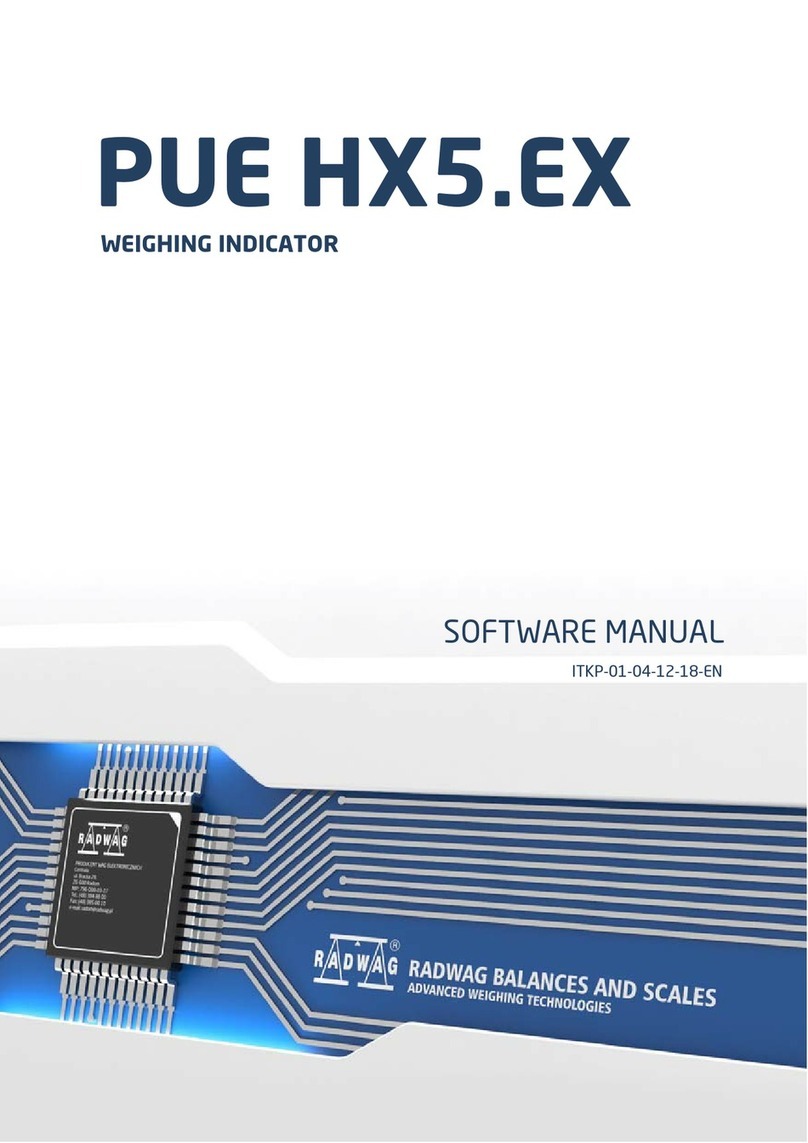 RADWAG PUE HX5.EX Mounting instructions