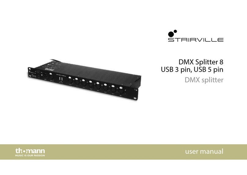 thomann Stairville DMX Splitter 8 USB 3 pin user manual thomann Stairville DMX Splitter 8 USB 3 pin user manual