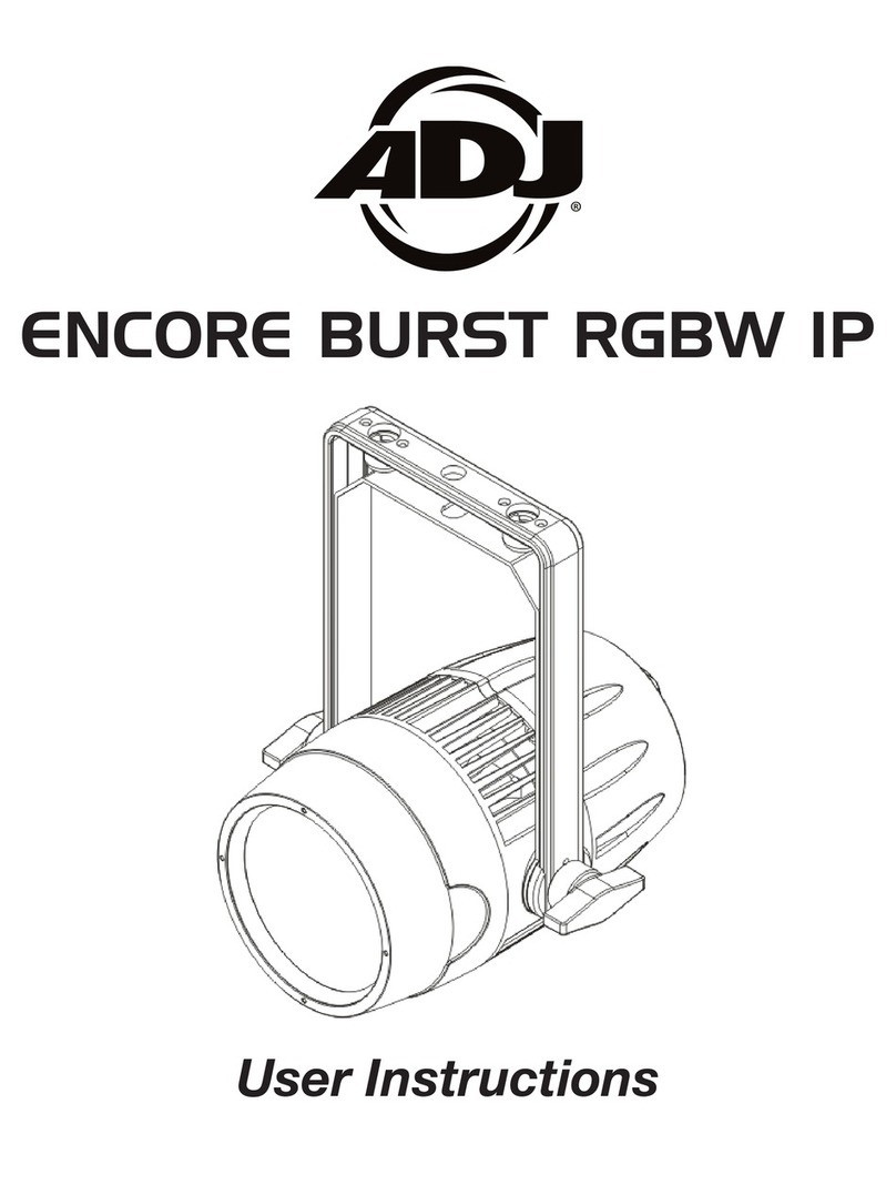 ADJ ENCORE BURST RGBW IP User manual
