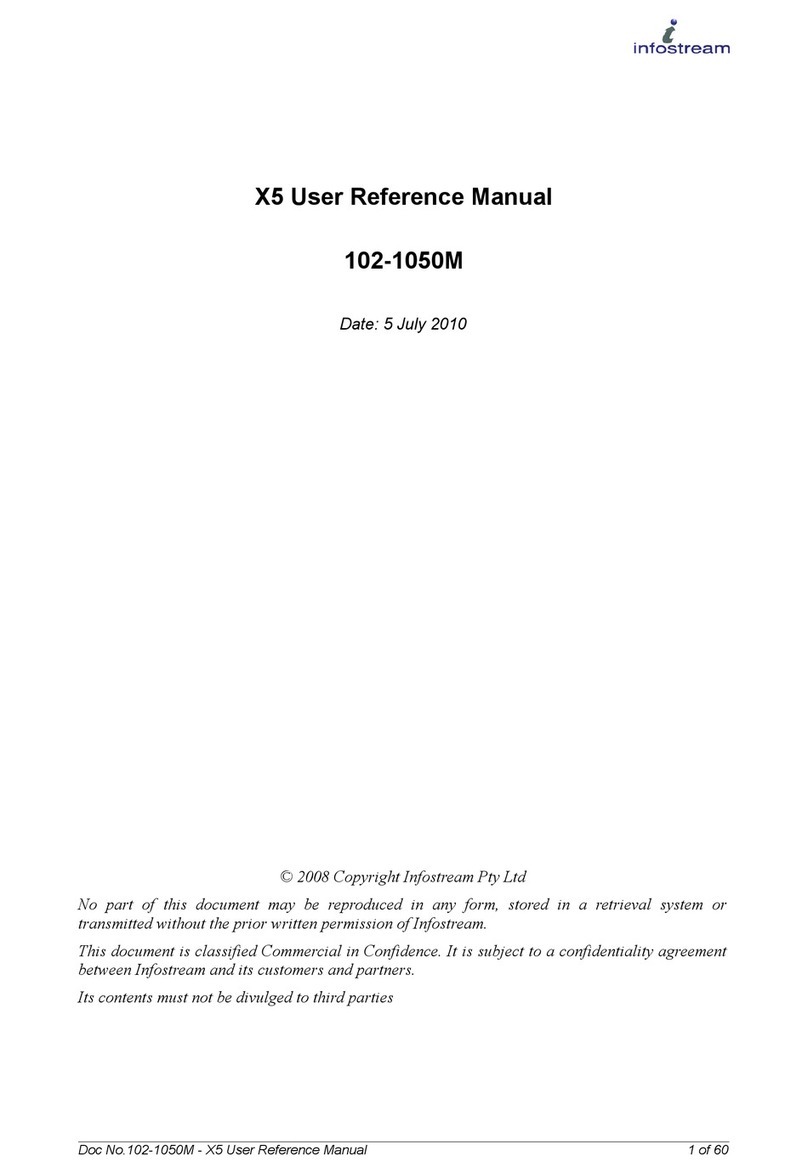 Infostream X5 User's reference manual