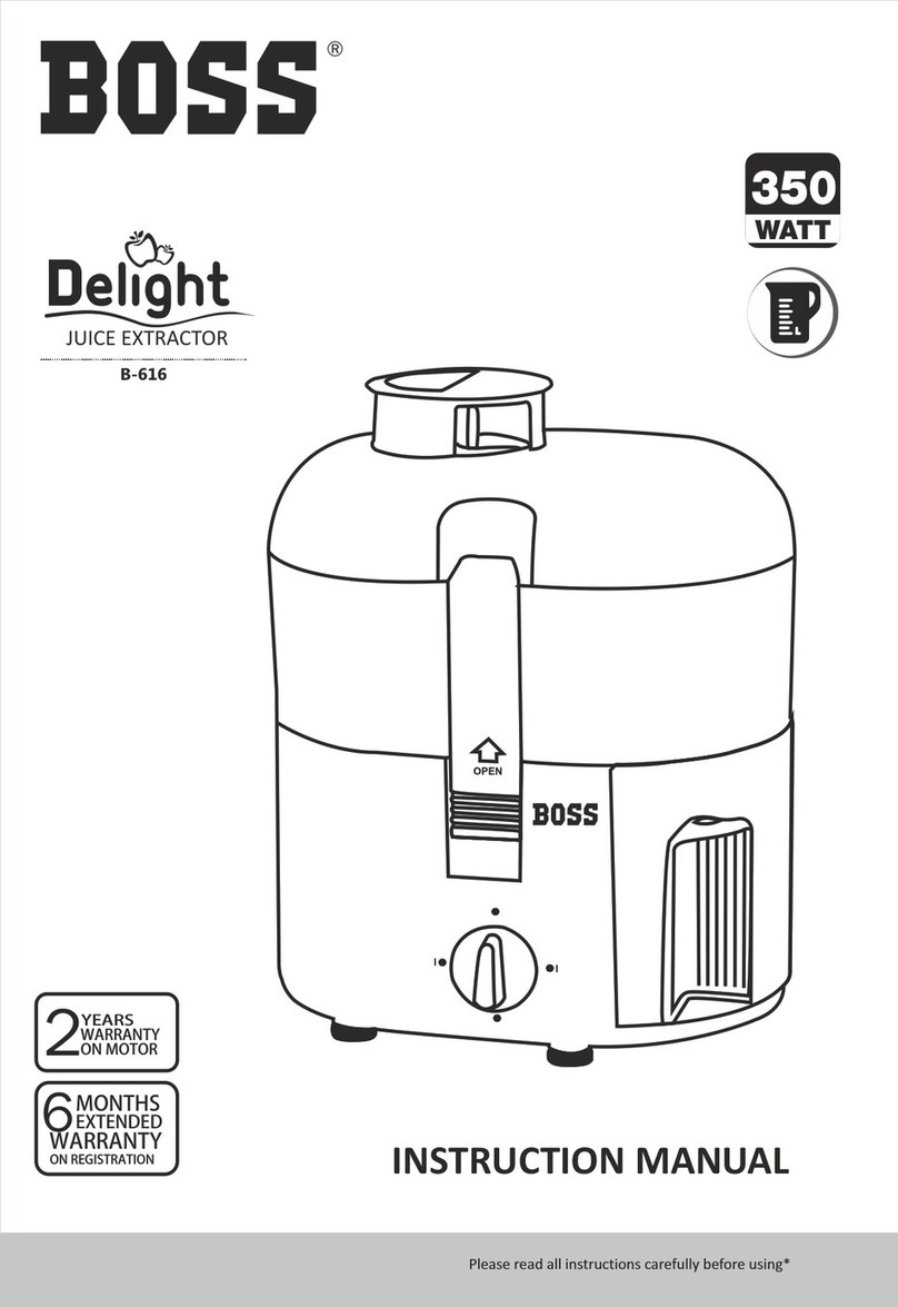 BOSSCO Delight B-616 instruction manual