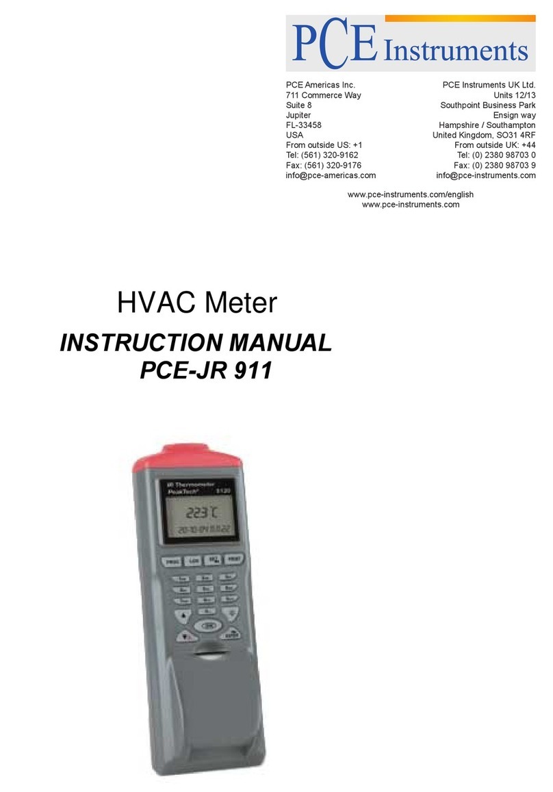 PCE Instruments PCE-JR 911 User manual