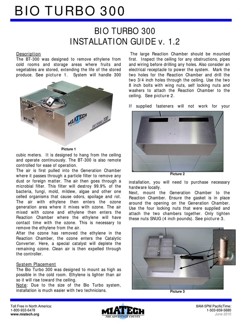 Miatech BIO TURBO 300 User manual