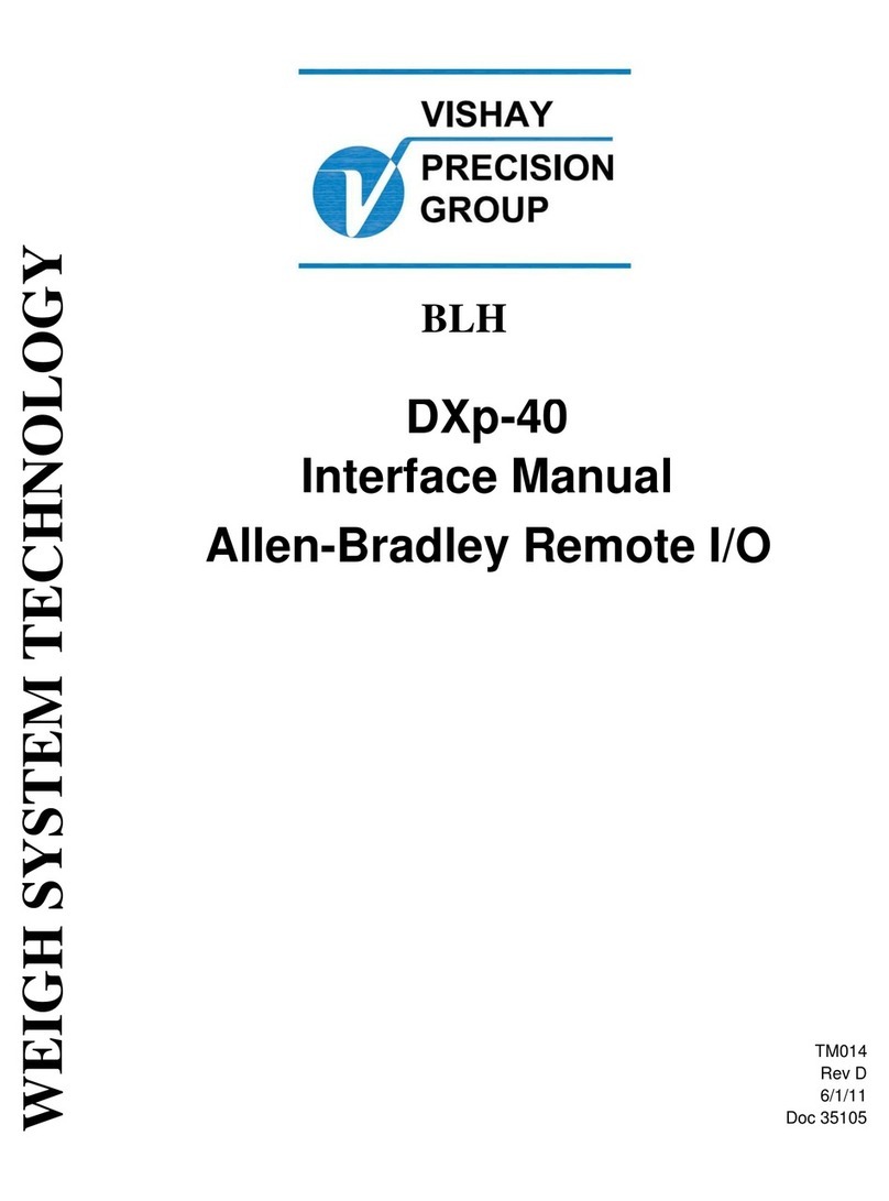 Vishay Precision Group BLH DXp-40 Interface manual