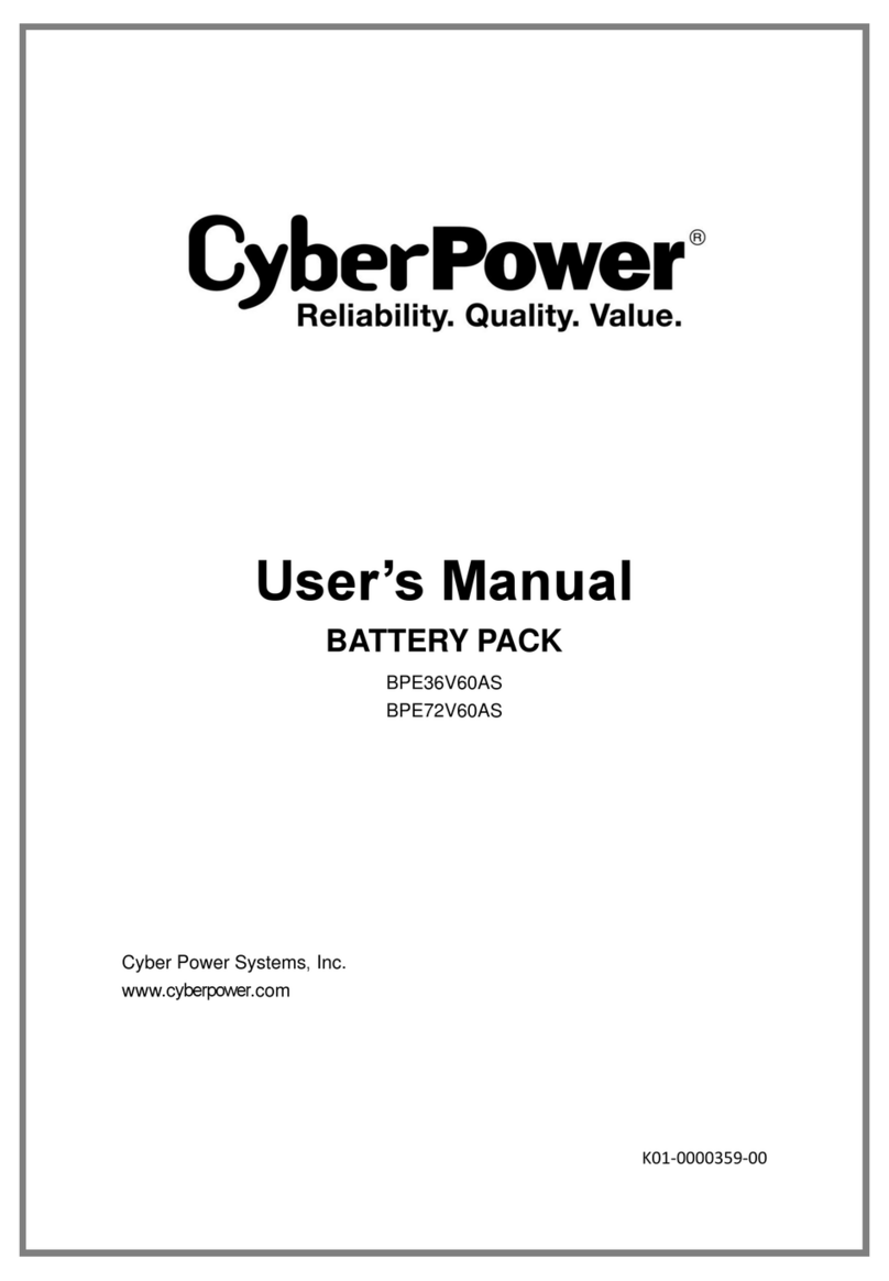 CyberPower BPE36V60AS User manual CyberPower BPE36V60AS User manual