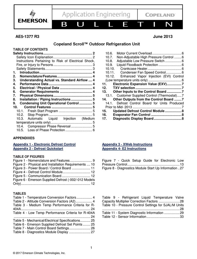 Emerson XJAL-020Z-CFV-012 User manual Emerson XJAL-020Z-CFV-012 User manual