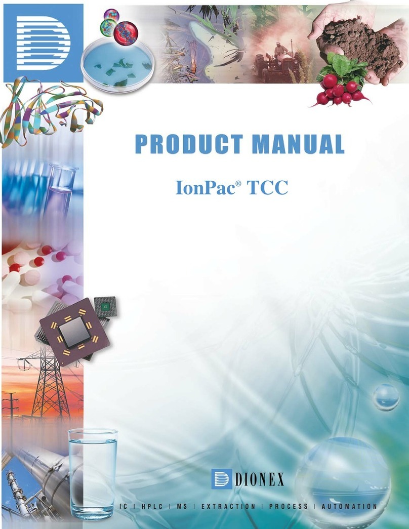 Dionex IonPac TCC Series User manual