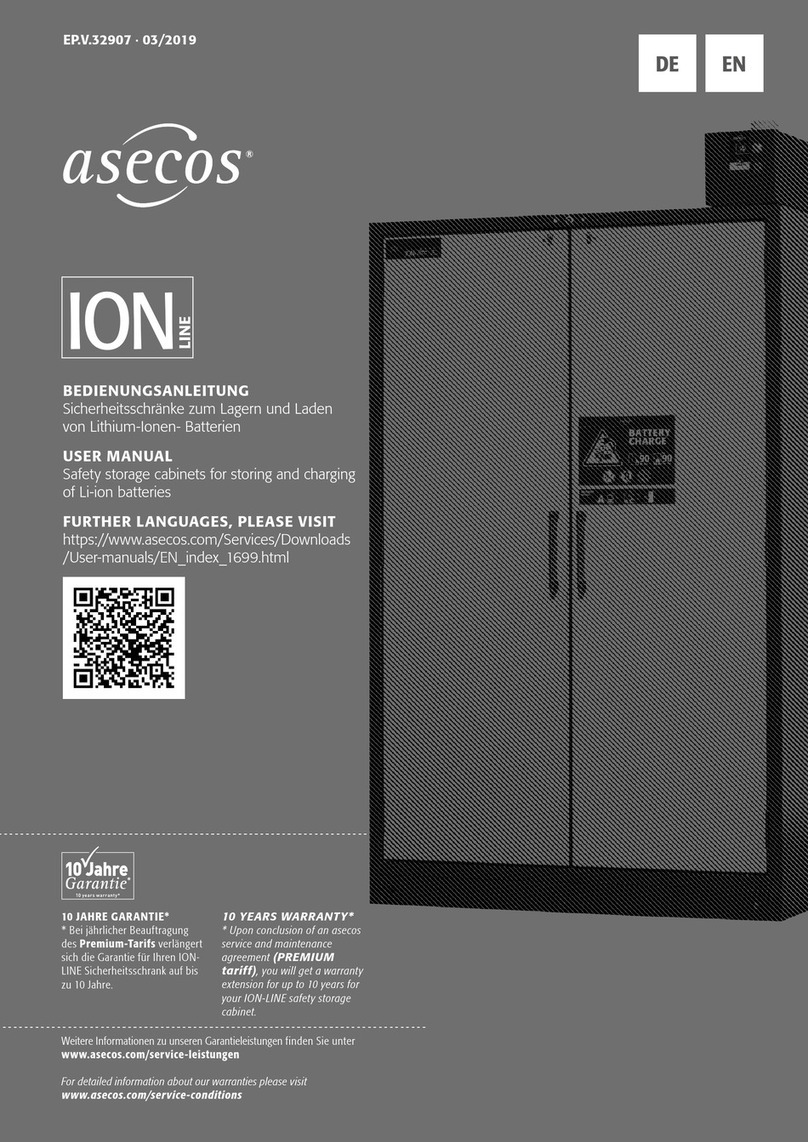 asecos BATTERY CHARGE user manual