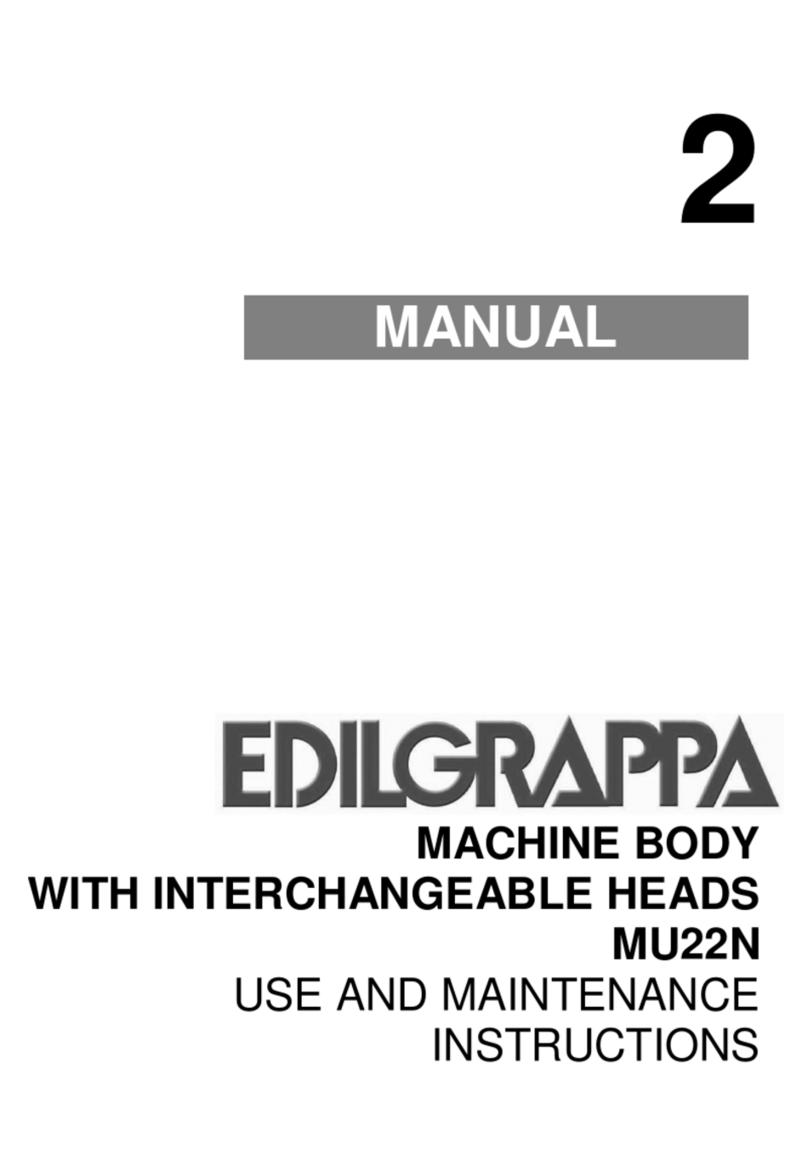 EDILGRAPPA MU 22N Use and maintenance instructions
