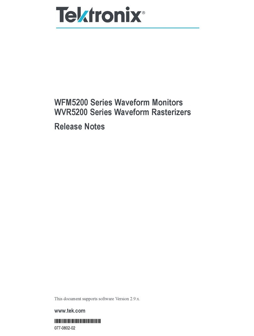 Tektronix WFM5200 series How to use
