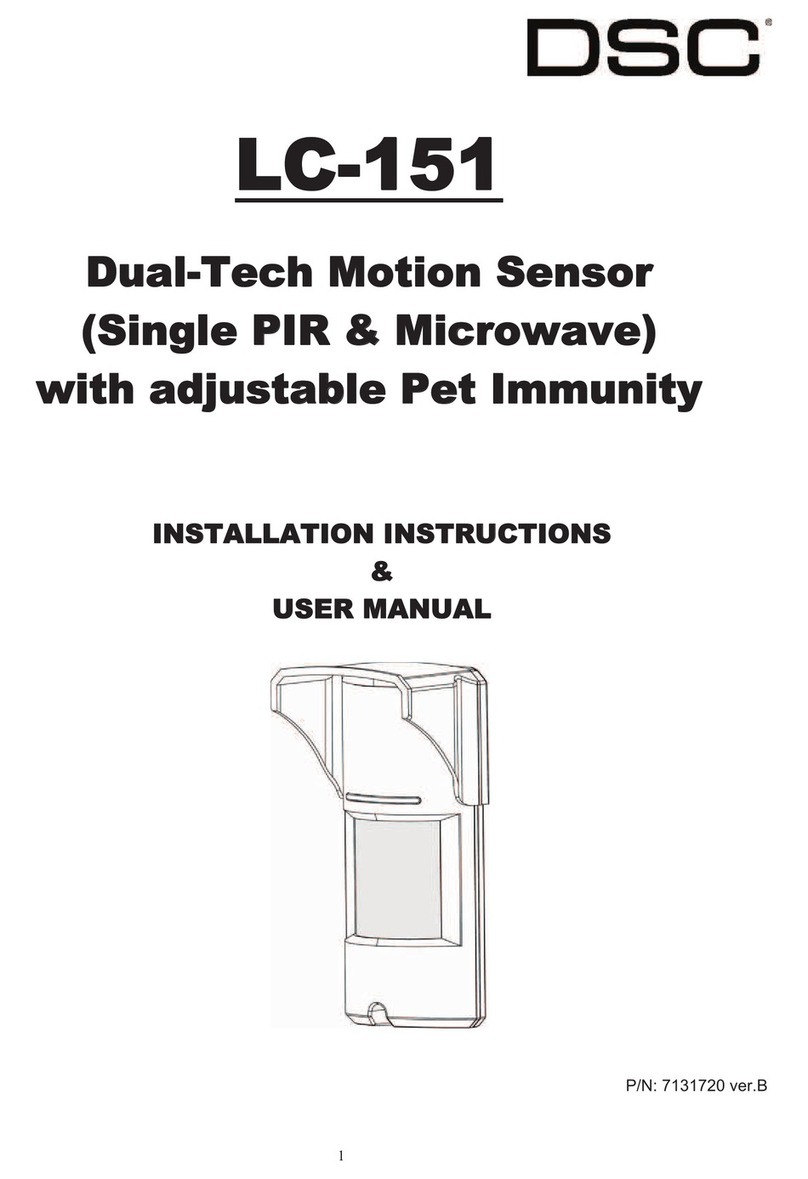 DSC LC-151 Installation instructions & user manual
