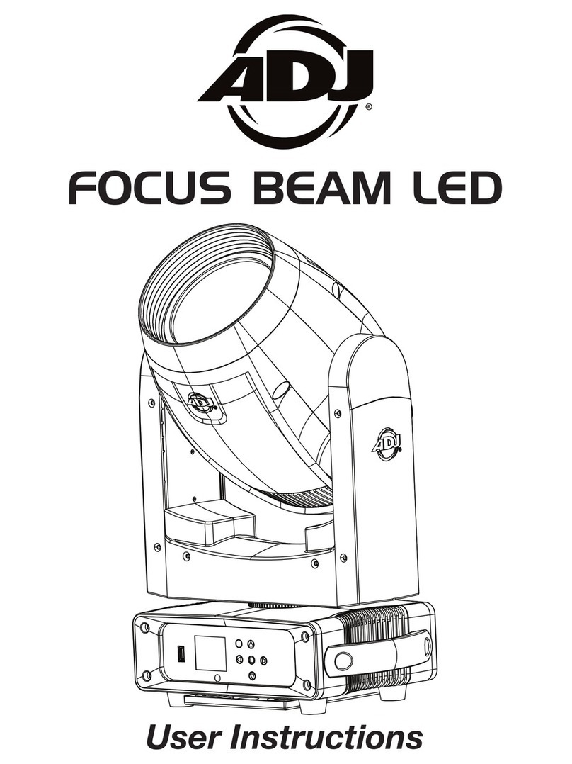 ADJ FOCUS BEAM LED User manual