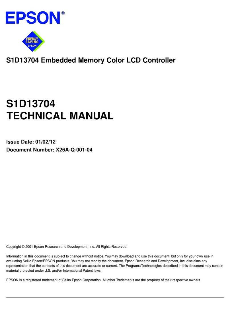 Epson S1D13704 User manual