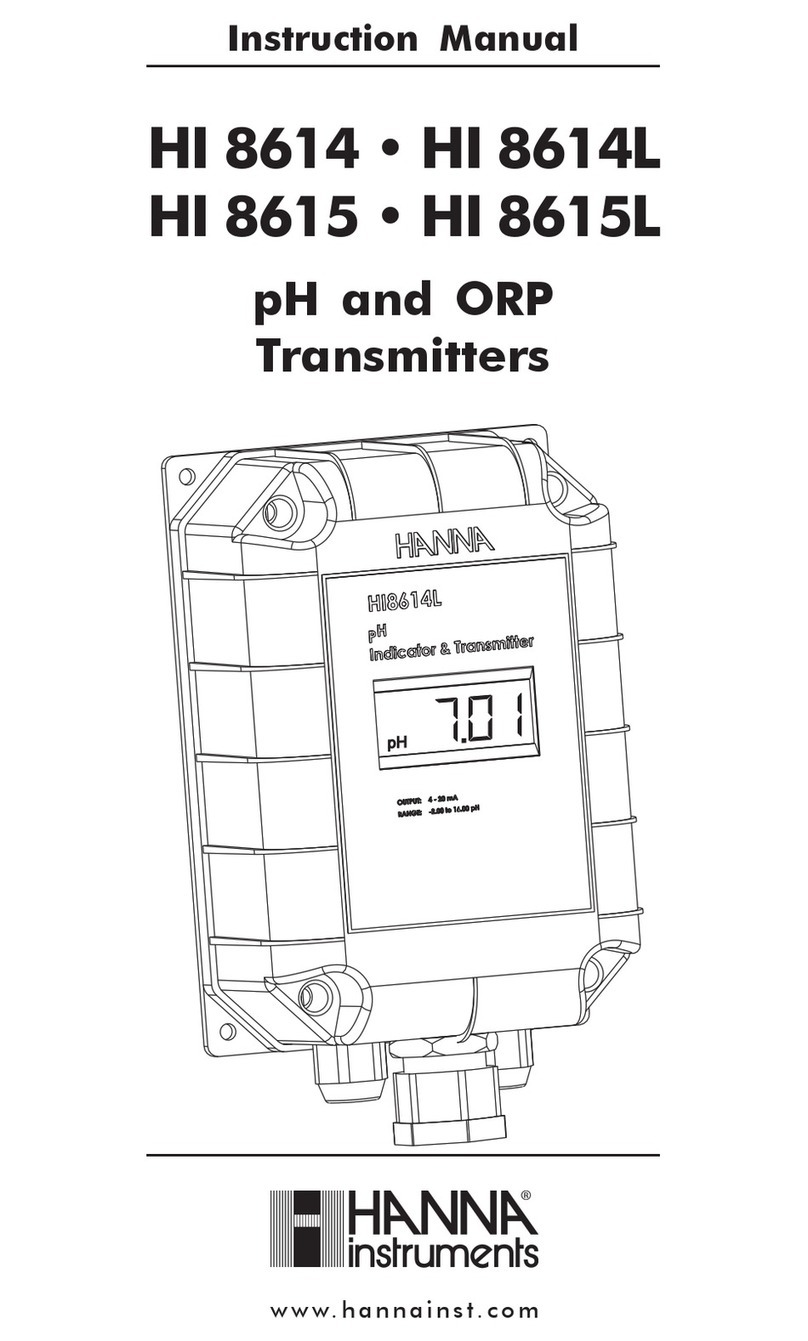 Hanna Instruments HI 8614 instruction manual