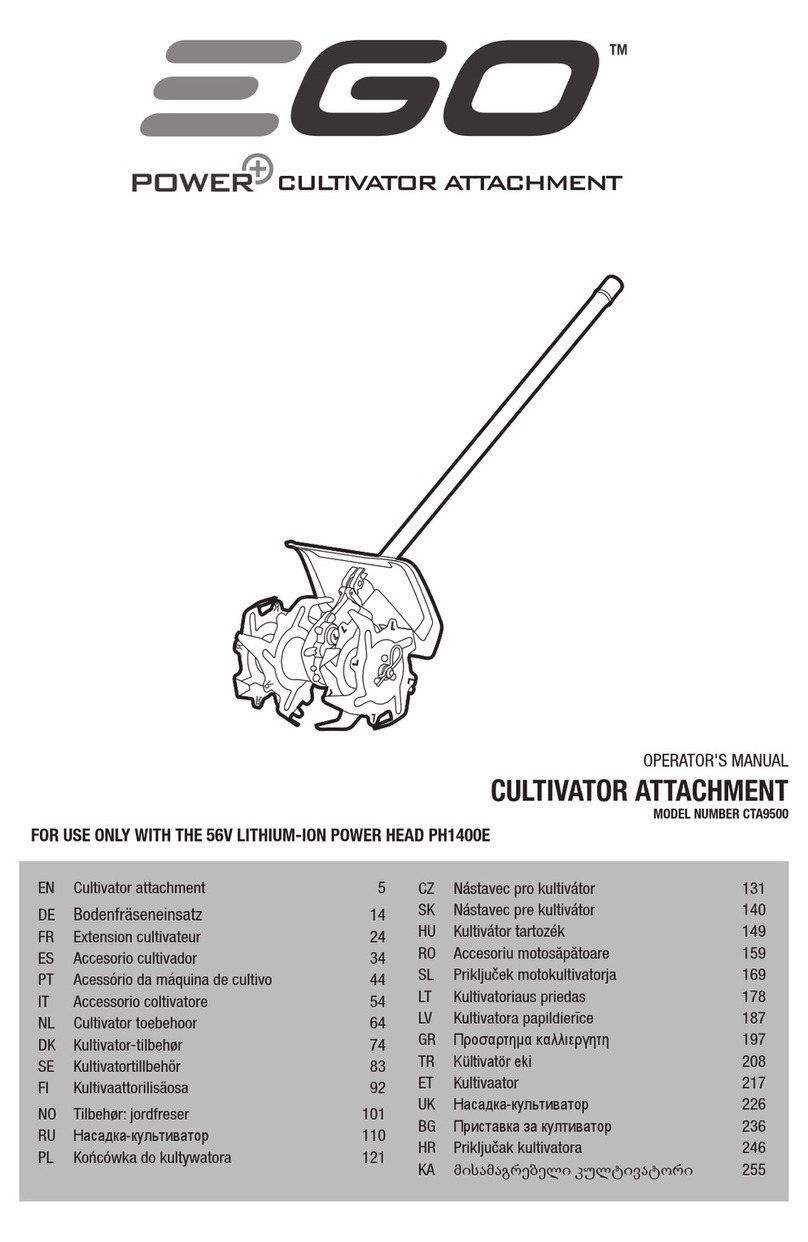 EGO CTA9500 Operator's manual