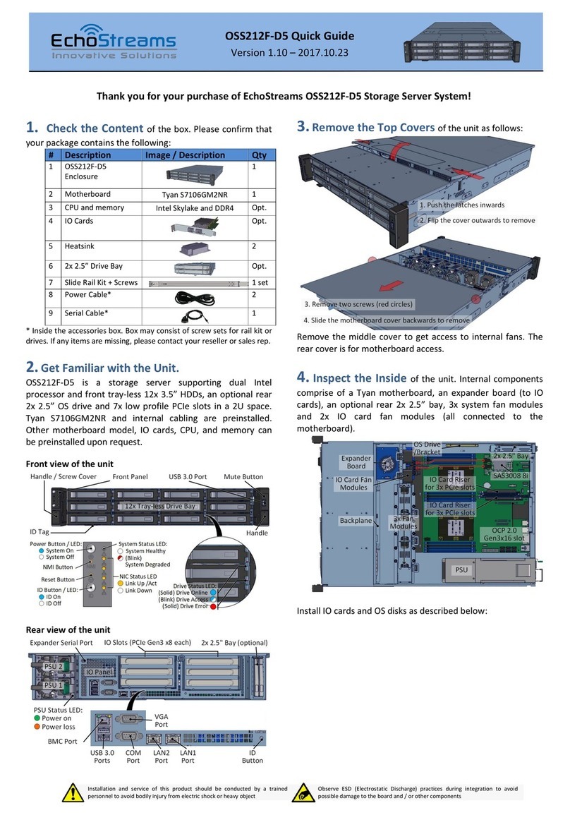 Echostreams OSS212F-D5 User manual