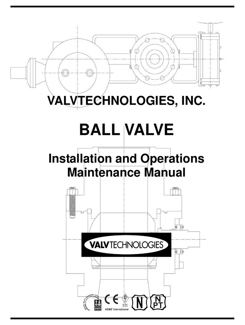 ValvTechnologies V1 Series Installation and Operations Maintenance Manual