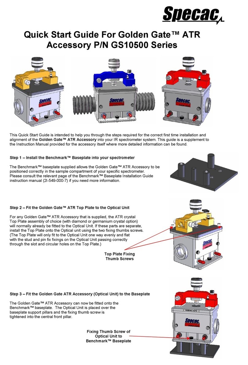 Specac Golden Gate GS10500 Series User manual