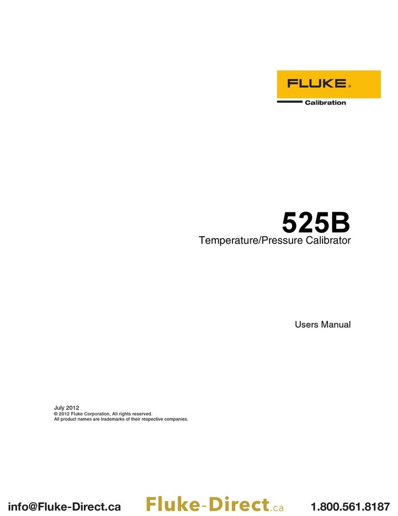 Fluke Calibration 525B User manual