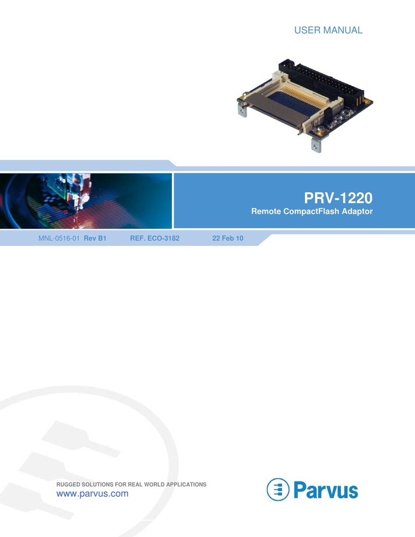 Parvus PRV-1220 user manual