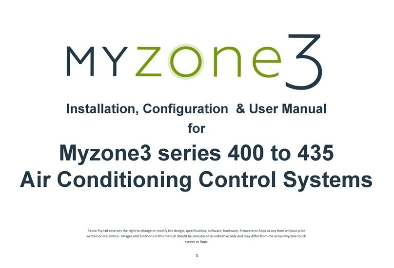 Reece Myzone3 Series user manual