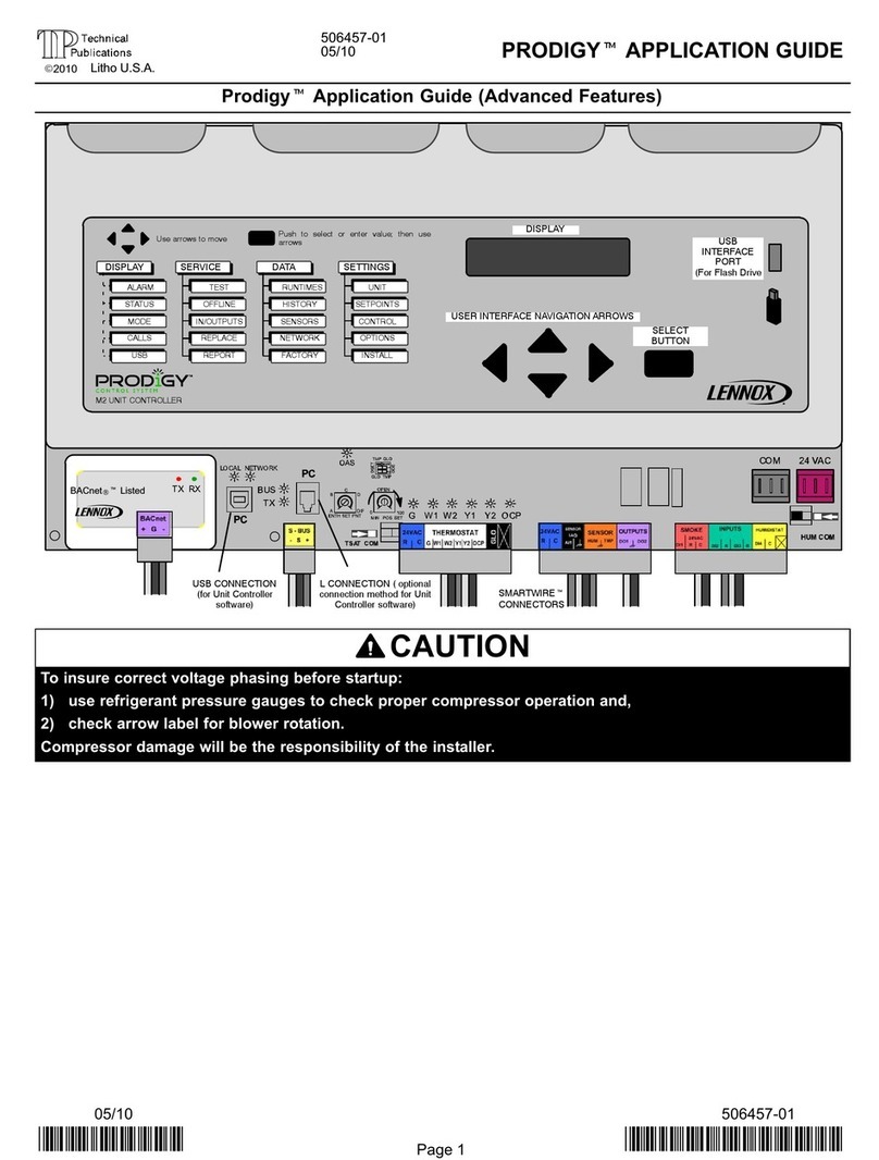 Lennox PRODIGY M2 User guide