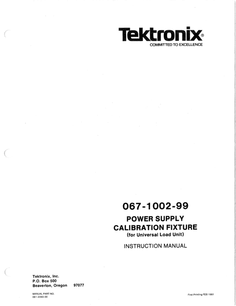 Tektronix 067-1002-99 User manual