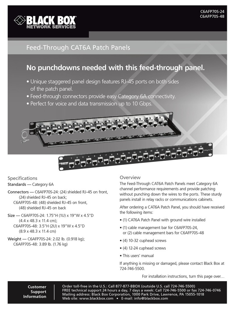 Black Box C6AFP70S-24 Customer support information