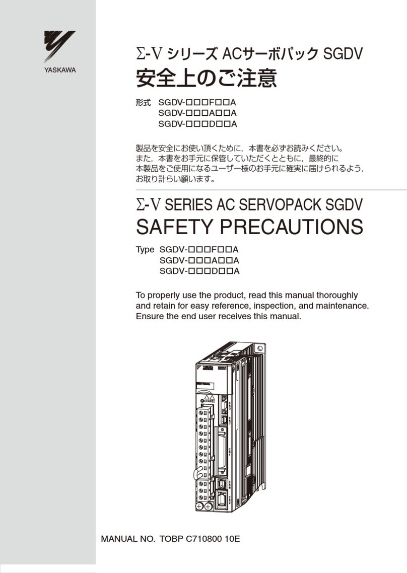YASKAWA S-V Series Installation instructions