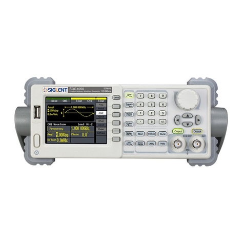 SIGLENT SDG1000 Series Owner's manual