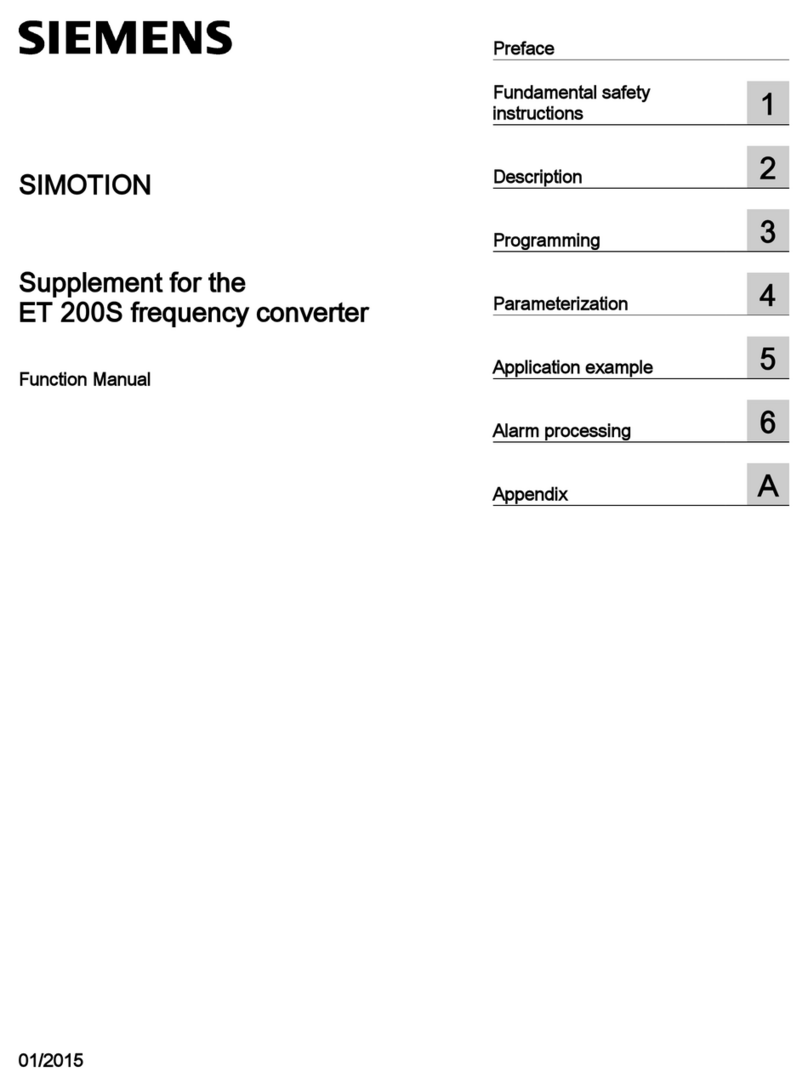 Siemens SIMATIC ET 200S Parts list manual