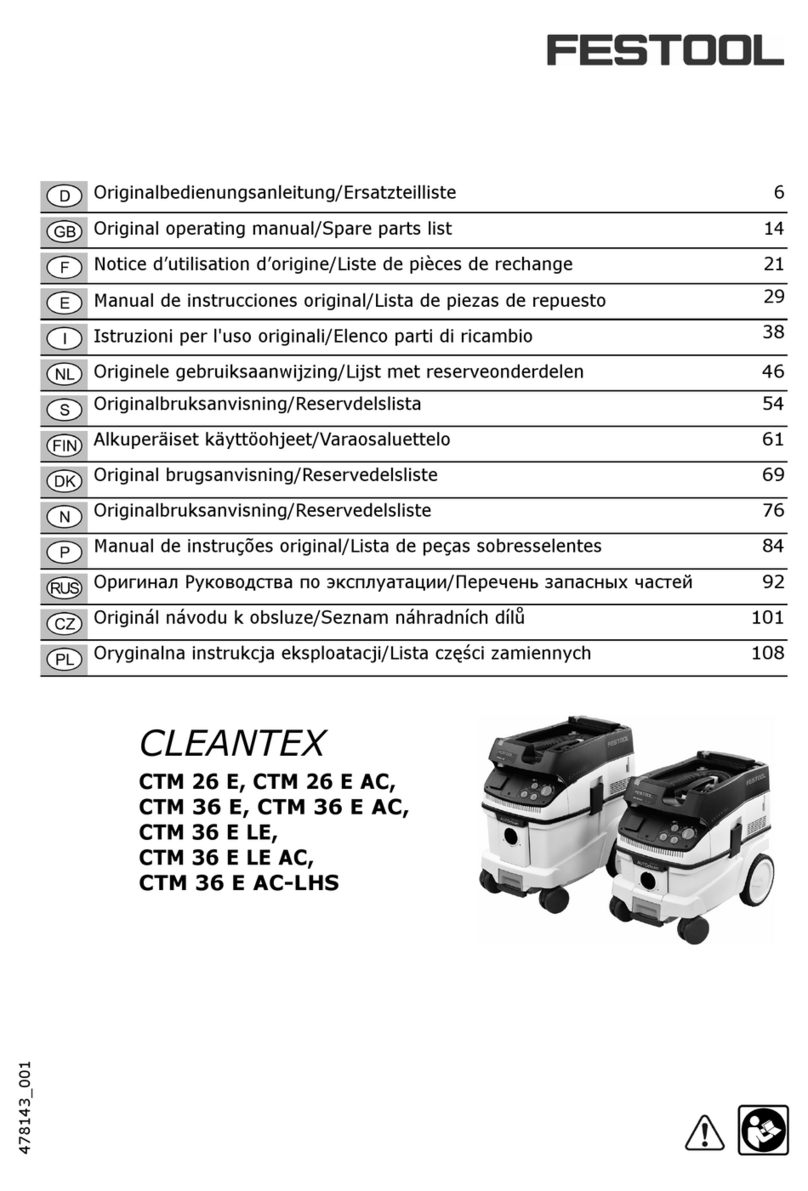 Festool CLEANTEX CTM Series User manual