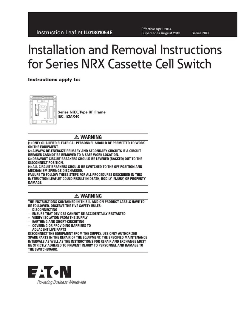 Eaton Series NRX Instruction leaflet
