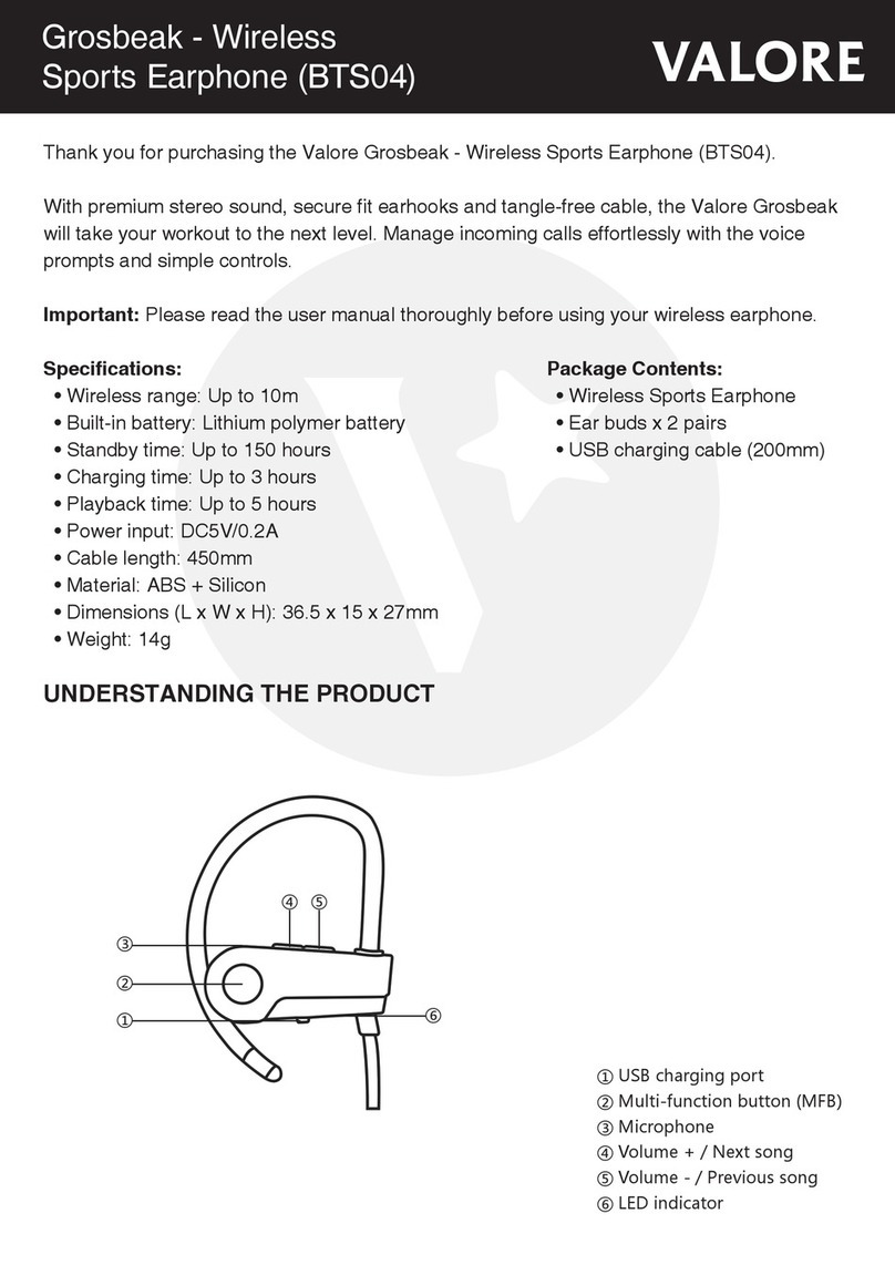 Valore Grosbeak BTS04 quick start guide