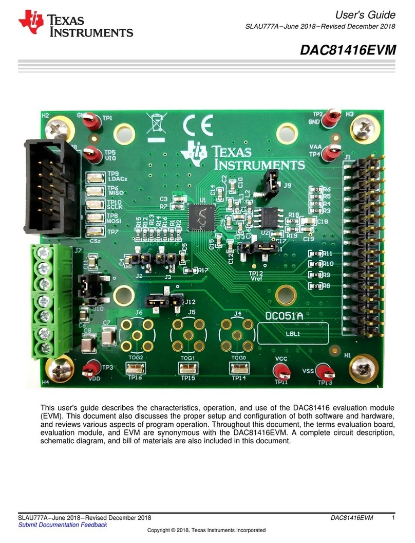 Texas Instruments DAC81416EVM User manual