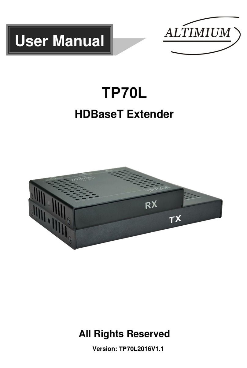 Altimium TP70L User manual