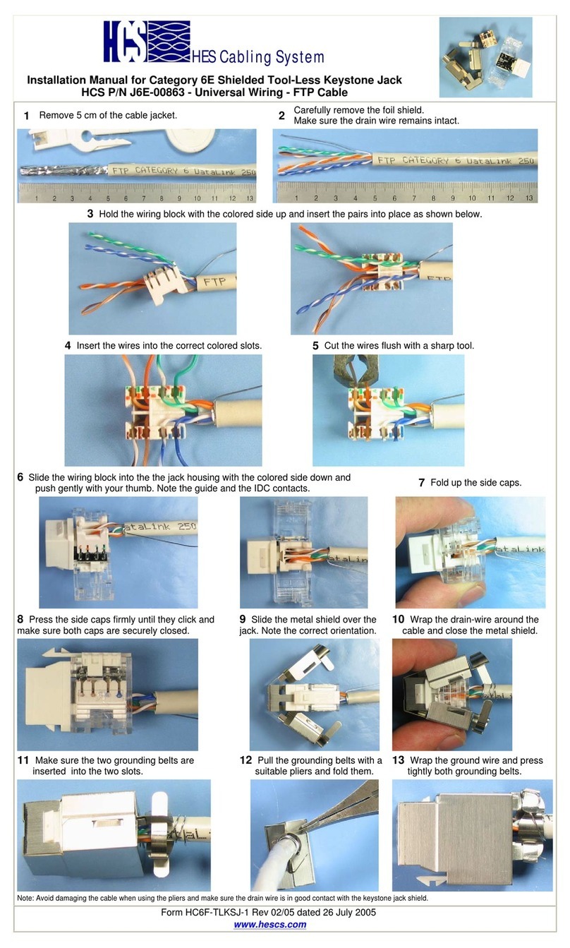 HCS J6E-00863 installation manual