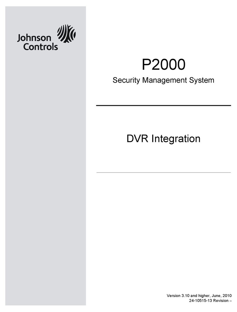 Johnson Controls P2000 User manual Johnson Controls P2000 User manual